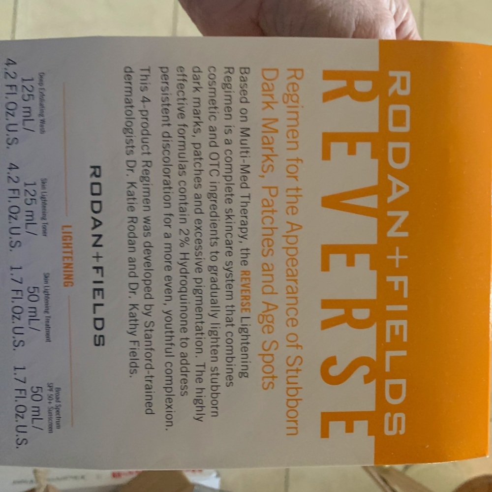 NIB Rodan+Fields Reverse Lightening regimen